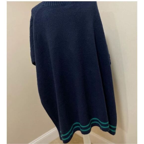 Free People Harbour Stripe Cable Poncho Size OS - Picture 6 of 6